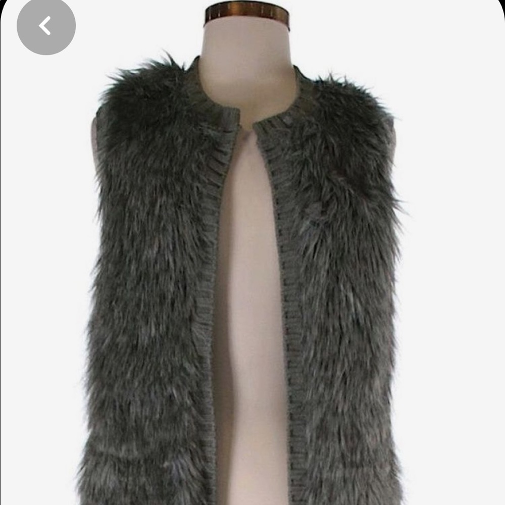 Faux fur vest